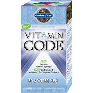  Garden of Life Vitamin Code 50 and Wiser Mens Formula 120 