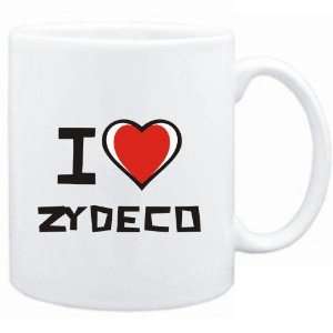  Mug White I love Zydeco  Music: Sports & Outdoors