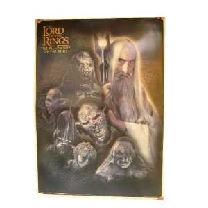  The Lord Of The Rings Poster Orcs Villains Sauruman 
