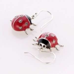  Silver Ladybird Earrings: Jewelry