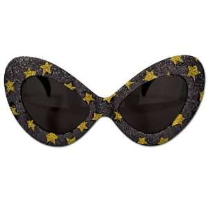   By Beistle Company Glittered Hollywood Star Glasses 
