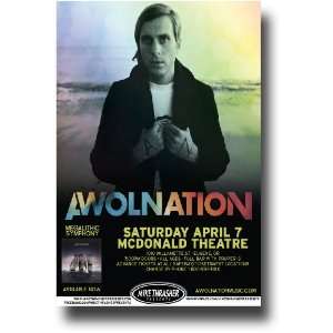  Awolnation Poster   Concert Flyer   Megalithic Symphony 