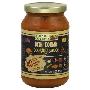 Ethnic Cottage Delhi Korma Cooking Sauce 15.0 oz (Pack of 6):  