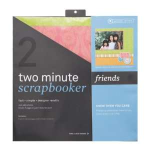  Two Minute Scrapbooker 12 Inch x12 Inch Page Kit   Friends 