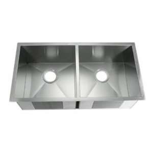   16 Gauge Undermount Double Bowl Kitchen Sink with 10 Point Sound Pad