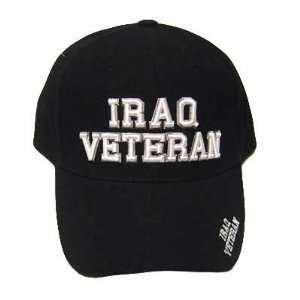  IRAQ WAR VETERAN ARMY NAVY MARINE AIR BLACK CAP HAT 