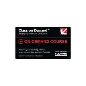  Class On Demand Black Card   Choose any one title from an 
