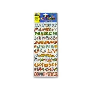  Twelve month scrap booking stickers   Pack of 24: Toys 