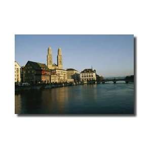   Cathedral Limmat River Zurich Switzerland Giclee Print: Home & Kitchen