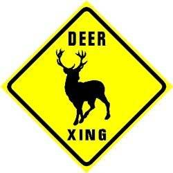    DEER CROSSING sign * street animal hunt buck Explore similar items