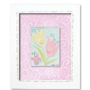  tiptoe tulips wall art   pink swirl: Home & Kitchen