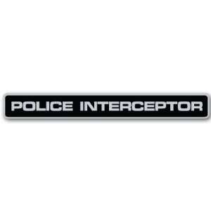  Police Interceptor car bumper sticker decal 8 x 1 