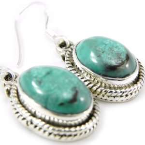 Silver loops Charmes turquoise.: Jewelry