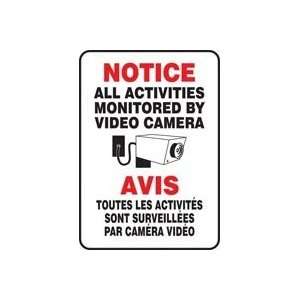  ACTIVITIES MONITORED BY VIDEO CAMERA (BILINGUAL FRENCH   AVIS TOUTES 
