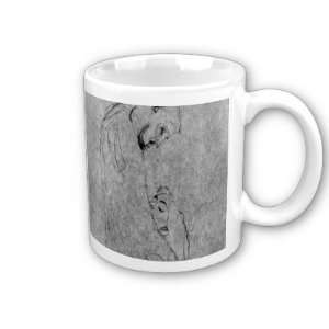   and Man Standing in Profile by Gustav Klimt Coffee Cup: Home & Kitchen