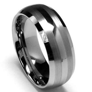  8MM Dome Mens Tungsten Carbide Ring Wedding Band size 7