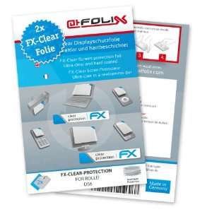  2 x atFoliX FX Clear Invisible screen protector for Rollei 