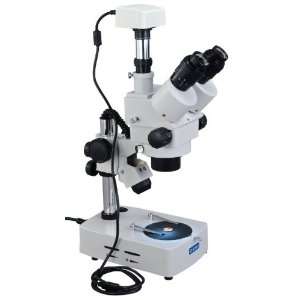 Trinocular Stereo Microscope Zoom 7x~45x with 1.3MP USB Camera