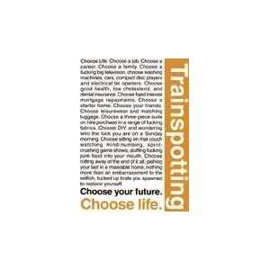  Trainspotting   Quotes Poster Print: Home & Kitchen