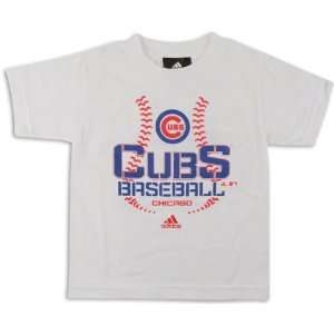  Chicago Cubs White Toddler Swift Sweep T Shirt: Sports 