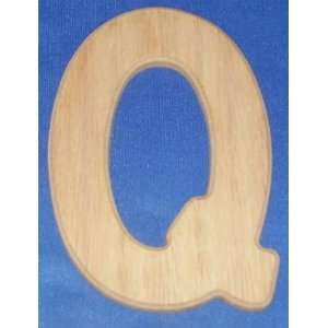  Wood Letters & Numbers 4 Inch Letter Q