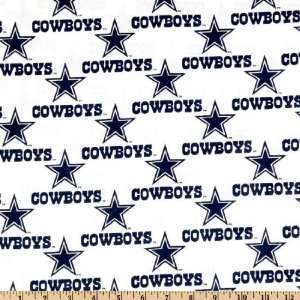   Dallas Cowboys White Fabric By The Yard: Arts, Crafts & Sewing