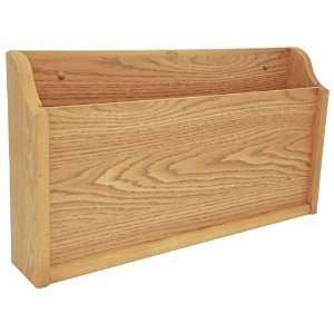  11x17 Wooden Wall Pocket (Medium Oak)