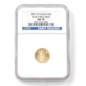  2007 Early Release $5 Gold American Eagle Coin NGC MS70 