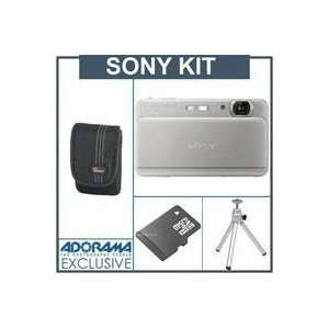  Sony Cyber Shot TX55 Digital Camera Kit   Silver   with 