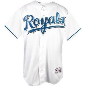  Kansas City Royals Home White MLB Replica Jersey: Sports 