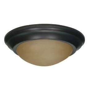   60 1281 1 Light Down Lighting Flush Mount in Mahogany Bronze 60 1281