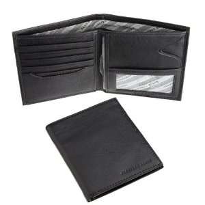  Black Attache Wallet with Double Billfold   Soft Touch 