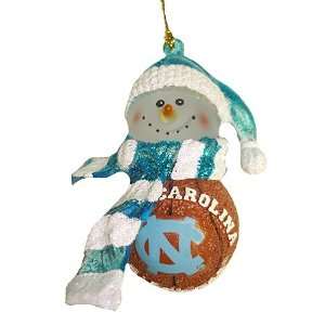  North Carolina Tar Heels NCAA Slam Dunk Snowman Christmas 