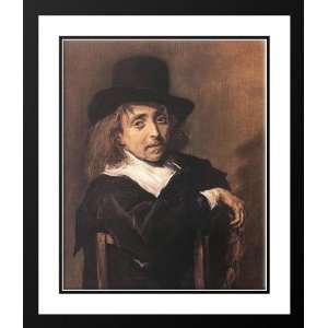 Hals, Frans 28x34 Framed and Double Matted Seated Man Holding a Branch