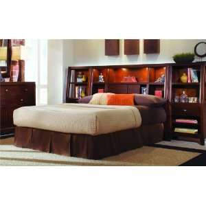   Drew Tribecca Bookcase Bed in Root Beer Finish: Furniture & Decor