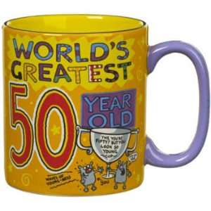Worlds Greatest 50 Year Old Novelty Coffee/tea Mug:  