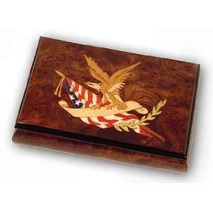  Exclusive Eagle Design w. American Flag Reuge Musical 