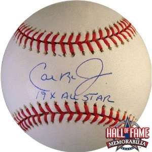   Autographed/Hand Official MLB Baseball with 19X All Star Inscription