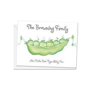  Peas In A Pod Note Cards and Envelopes: Health & Personal 