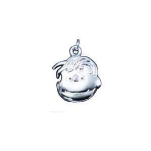    Sterling Silver Peanuts Linus Van Pelt Face Pendant: Jewelry