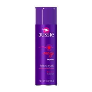 Aussie Mega Hair Spray, Flexible Hold, 14 oz (396 g) Bottles, Case of 