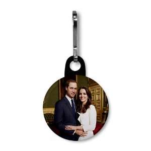 Prince William Kate Middleton Royal Engagement 1 inch Zipper Pull 