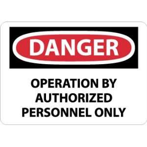  SIGNS OPERATION BY AUTHORIZED PERS