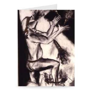  Fire Eater, 1994 (charcoal on paper) by   Greeting Card 