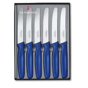  Tafelmesser Geschenkset, rund, blau: Kitchen & Dining