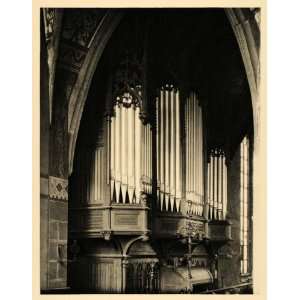   Organ Leipzig Germany Music   Original Photogravure