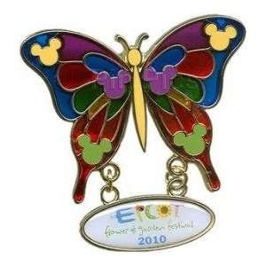   Flower and Garden Festival 2010   Stained Glass Butterfly Pin 76047