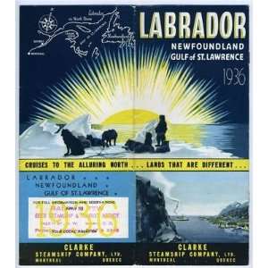   Labrador Newfoundland Brochure Deck Plans Fares Map: Everything Else