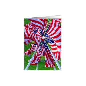  Labor Day, Flag Windmill Effect Card: Health & Personal 