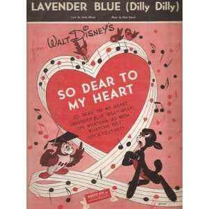  Sheet Music Lavender Blue from So Dear To My Heart 33 